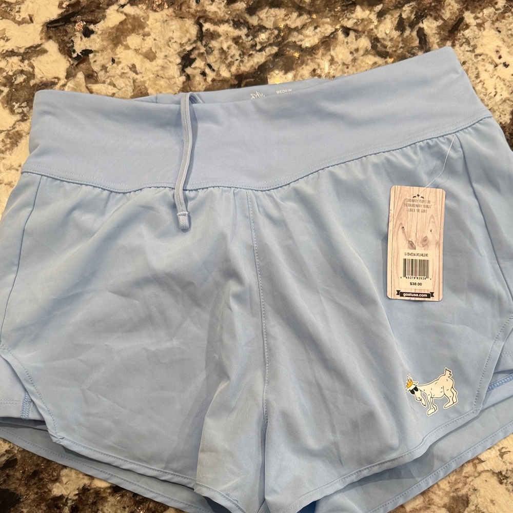 GOAT USA women’s Light Blue Athletic Shorts